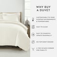 thumbnail image 6 of Noble Linens Ivory Puffed Rugged Stripes 2 Piece Duvet Cover Set, Twin/TwinXL, 6 of 10