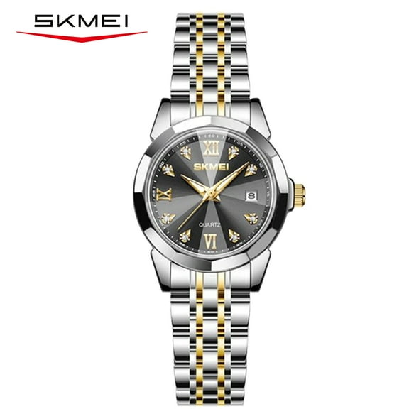 SKMEI Watch for Women Fashion Leisure Commercial Affairs Female Womens Quartz Stainless Steel Waterproof Luminous Wrist Watch