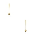 thumbnail image 1 of Advancent Cuchara agitadora de acero inoxidable con asa, cucharas para palitos de vino, herramienta para Club de Bar, accesorio agitador, cocina, Oro rosa largo 2piezas, 1 of 6