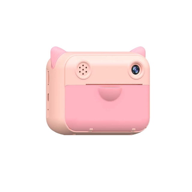 Seitruly Cámara instantánea Térmica Niños Cámaras digitales Fotografía Video Herramienta Linda Encantadora Impresión portátil Imagen Cámaras de vídeo Rosado