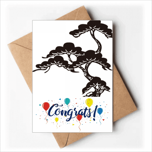 Painting Japanese Culture Blue Wedding Cards Congratulations Greeting Envelopes