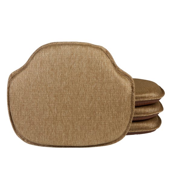 Klear Vu gripper Non-Slip Omega Windsor chair cushions, 4 count (Pack of 1), gold