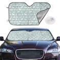 thumbnail image 3 of Lsque White Swan Car Windshield Sun Shade | Accordion Folding Style Auto Shade for Car Truck SUV Van | Blocks UV Rays Sun Visor Protector | Medium, 3 of 7