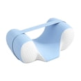 thumbnail image 3 of Almohada ergonómica para dormir en posición vertical, fabricada en espuma viscoelástica, Azul, 3 of 9