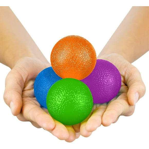 Squeeze Balls For Hand Therapy, Exercise, Arthritis - Resistance Strength Squeezing Egg Trainer