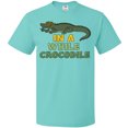 thumbnail image 3 of Inktastic In a While Crocodile with Cool Green Crock in Sunglasses T-Shirt, 3 of 5