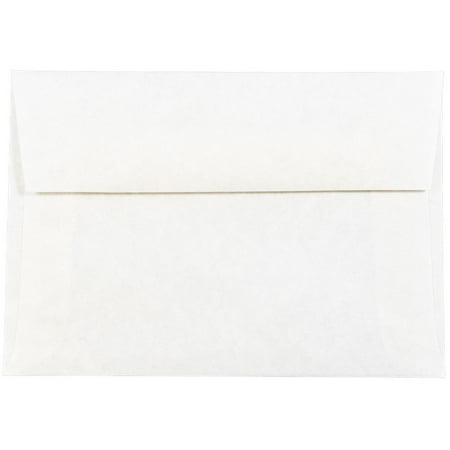 UPC: 0609722709767 | JAM 4Bar A1 Parchment Invitation Envelopes  3 5/8 x 5 1/8  White Recycled  25/Pack