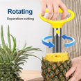 thumbnail image 3 of Pineapple Corer and Slicer Tool, Upgraded Pineapple Cutter, Easy to Use Stainless Steel Fruit Pineapple Peeler Corer Slicer Cutter Kitchen Tool (1 PCS), 3 of 6
