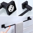 thumbnail image 5 of Black Metal Towel Rack - 24 Inch Towel Bar for Bathroom (Matte Black, 60cm), 5 of 5