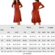thumbnail image 2 of Vestido de corte A con vuelo para mujer con cinturón Vestido informal elegante para ir al trabajo Ygjytge Rojo T M para Mujer, 2 of 8