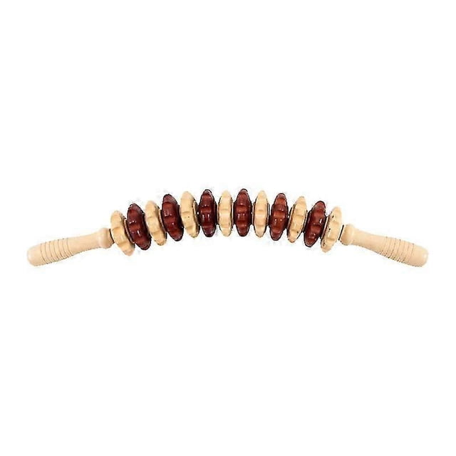 45cm Lotus massage roller anti - cellulite massager Massage Kit Madero treatment roller for legs, back, body, massage tools in natural wood color
