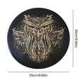 thumbnail image 2 of Shamanic Drum Tree Pattern Polyester Imitation Sheepskin Vintage Round Instrument Drum 25cm, 2 of 8