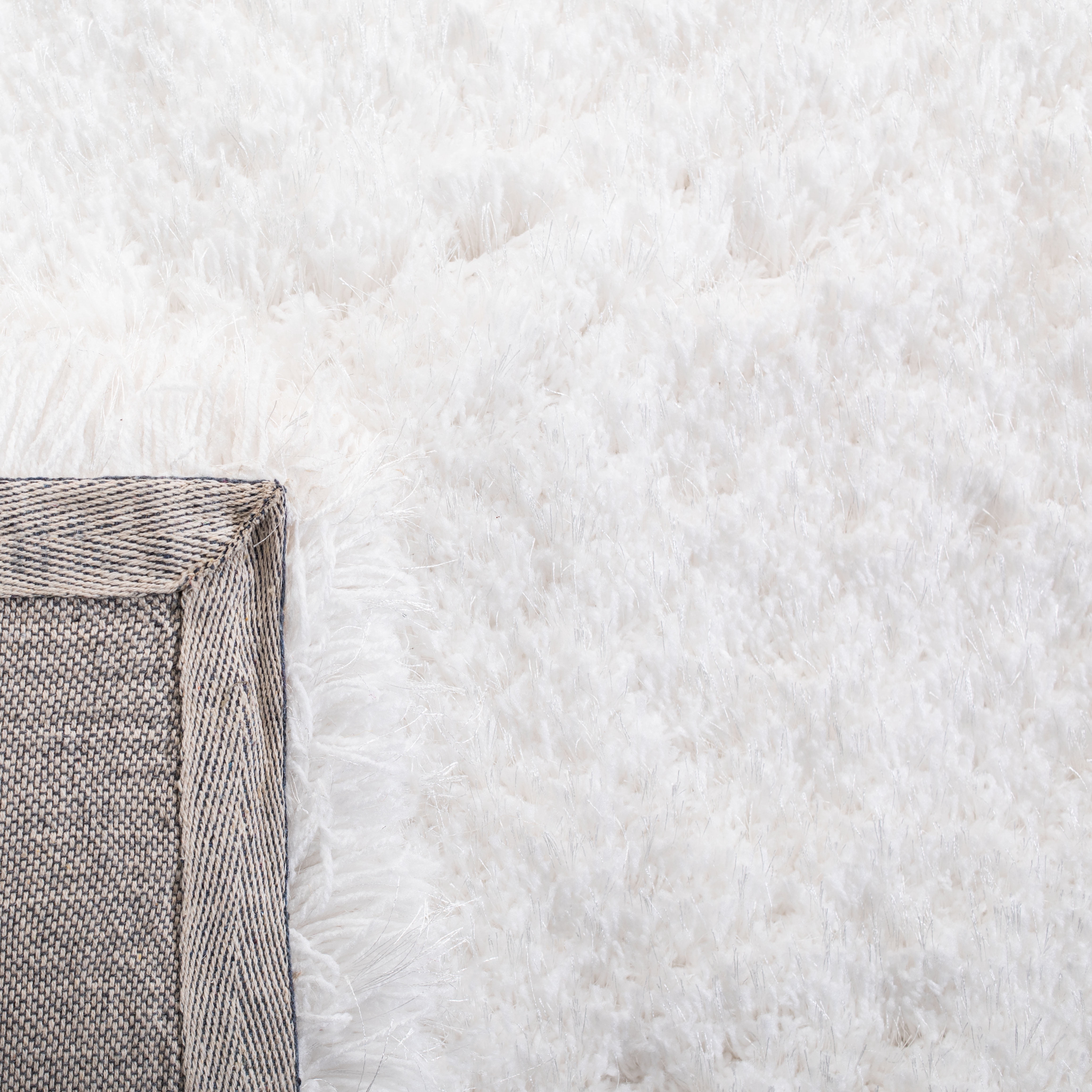 SAFAVIEH Ocean Braxton Solid Shag Area Rug, Ivory, 8' x 10'