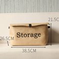 thumbnail image 2 of Bangcool Collapsible Storage Basket Portable Clothes Organizer Box Storage Bin with Lid, 2 of 10