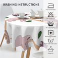 thumbnail image 4 of Sloth Tablecloth Round Table Cloths 60 Inch Wrinkle Resistant Picnic Table Covers Washable Polyester for Holiday Kitchen Party, 4 of 6