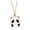 B, variant on Fashion Simple Cartoon Panda Necklace Sister Suit Stainless Steel Necklace Clavicle Chain Short Pendant Necklace For Women
