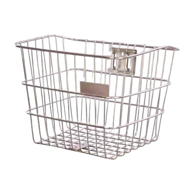 DYNWAVECA Panier de Vélo avant Guidon Panier en Acier Inoxydable Transporter Animaux de Compagnie Conteneur de Rangement Robuste pour Vélo Randonnée C