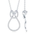 thumbnail image 4 of Rosec Jewels Lab Grown Diamond Infinity Knot Necklace with Chain - Ready to Gift Diamond Pendant for Anniversary, 925 Sterling Silver, 4 of 7