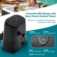 thumbnail image 5 of MOPHOTO Blow Up Inflatable Hot Tub with Energy Efficiency Thermal Cover and EVA Mat,4-6 Person Large Round Portable Hot Tub,Leak-Proof PVC Outdoor SPA with 120 Air Jets,4pcs Filter, 5 of 8