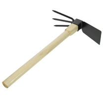 Clispeed Gardening Hoe Tool with Wooden Handle for Outdoor Weeding Cultivating and Gardening Soil Preparation