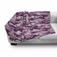 thumbnail image 3 of Abstract Soft Flannel Fleece Blanket, Army Camouflage Patterns Commando Uniforms Motif Woman Solider Elements, Cozy Plush for Indoor and Outdoor Use, 70" x 90", Plum Baby Pink Mauve, by Ambesonne, 3 of 6
