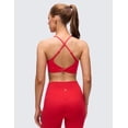 thumbnail image 2 of CRZ YOGA Butterluxe V Neck Twist Back Sports Bra For Women, 2 of 6