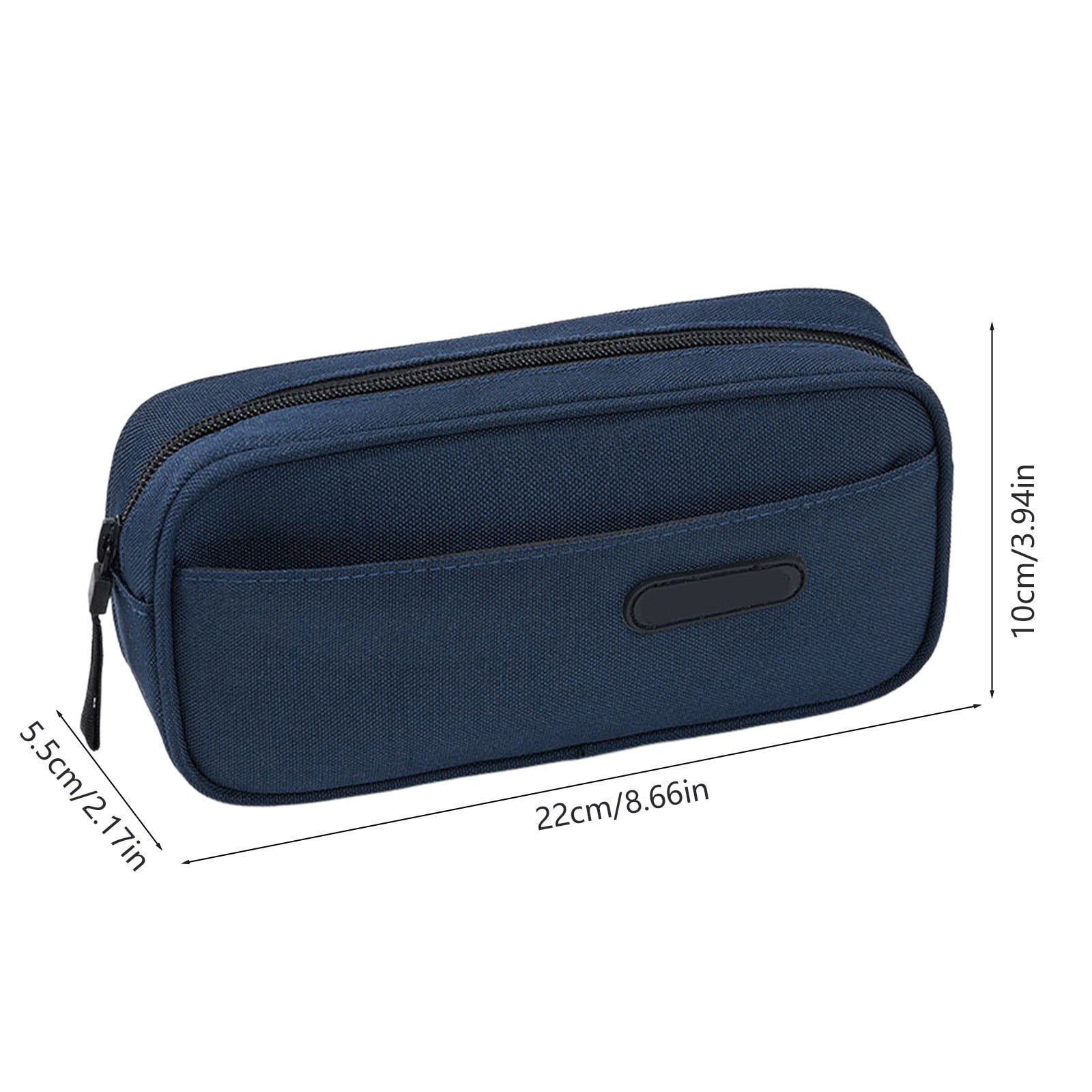 RBCKVXZ Cute Corduroy Pencil Case, Stationery Storage and Organizer, Pen Pouch, Large Pencil Bag with Zipper, Office Supplies (Blue)
