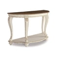 thumbnail image 1 of Signature Design by Ashley Realyn Table Console en Blanc Éclaté et Brun, 1 of 9