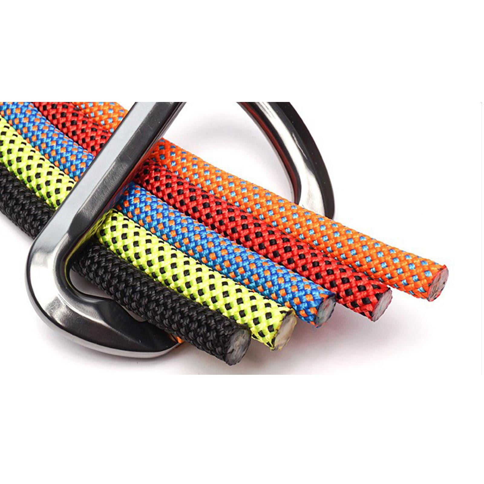 Corde Statique 12 Mm X 20 M En Nylon – Avec 2 Crochets Acier, Sac Rangement, Pour Escalade Ou Sauvetage