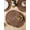 Brown, variant on Hot Selling Round Placemats Set of 4, Cotton Woven Placemat Heat-Resistant Non-Slip Washable Table Mats for Dining Table (Gray, 4)