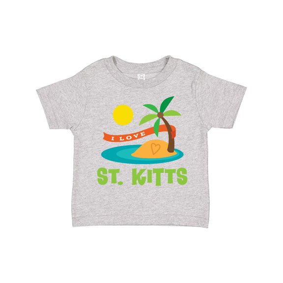 Inktastic I Love St. Kitts Boys or Girls Toddler T-Shirt