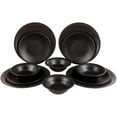 thumbnail image 3 of Fulya 12 Pieces Dinnerware Set - Black, 3 of 5