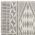 thumbnail image 5 of SAFAVIEH Marbella Jean Abstract Geometric Polyester Area Rug, Grey/Ivory, 5' x 8', 5 of 7