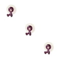thumbnail image 3 of Inteprter Hogar Ba?o Soporte de Pared Cepillo Giratorio Succión Estante violeta 3piezas, 3 of 6