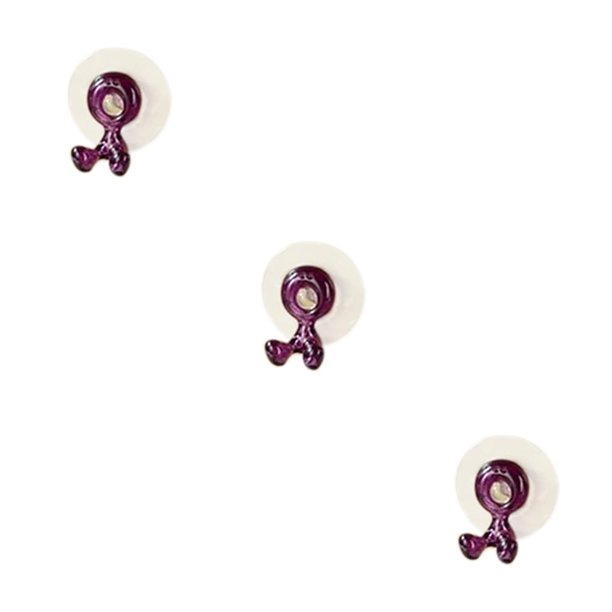 sweethay Hogar Ba?o Soporte de Pared Cepillo Giratorio Succión Estante violeta 3piezas sweethay CBP046686