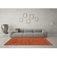 thumbnail image 3 of Ahgly Company Indoor Square Oriental Orange Industrial Area Rugs, 7' Square, 3 of 4