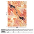 thumbnail image 4 of JRXY Boho Fluid Abstract Flannel Fleece Blanket White, 4 of 6