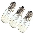 thumbnail image 3 of 3 piezas 15W E14 220-230v Edison Bombilla Refrigerador Frigorífico Bombilla Retro Filamento de tungsteno Bombillas de lámpara Bombilla incandescente Lámpara de sal - Luz amarilla cálida, 3 of 7