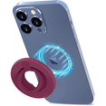thumbnail image 1 of wonima11 Magnetic Phone Ring Holder Stand Compatible with Magsafe 360° Rotation Phone Grip Cell Phone Ring Holder Compatible with iPhone 14/13/12 All Smartphone Accessories with Metal Ring - WineRed, 1 of 1