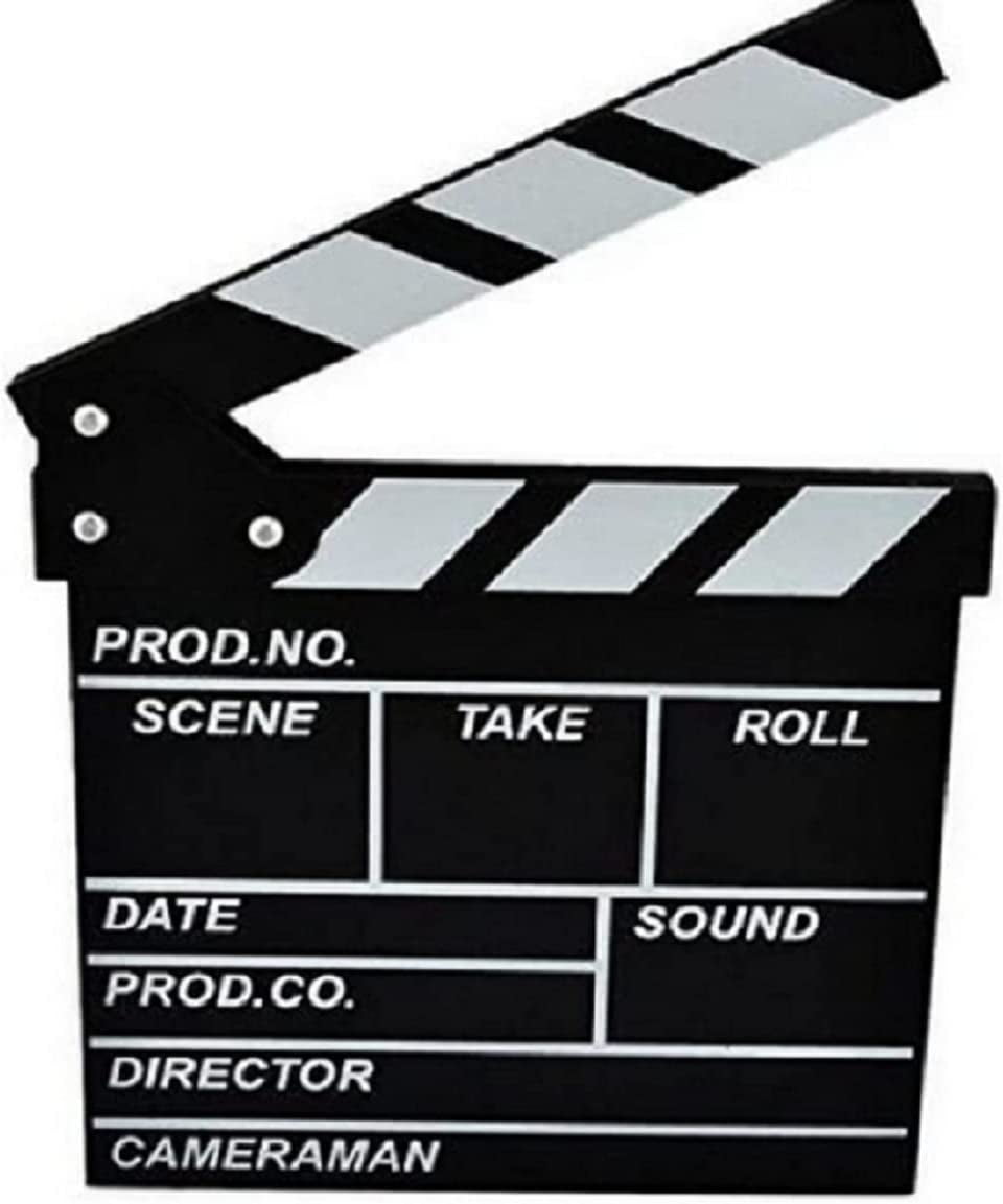 Wooden Clapboard Director Film Movie Cut Action Scene Slateboard
