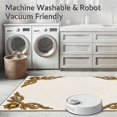 thumbnail image 5 of ODIKA 3'x5' Machine Washable Non-Slip Area Rug, Championship Trophy Medallion Emblem Sports Celebration High Traffic Rug, Gold, 668835, 5 of 5