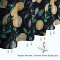 thumbnail image 6 of Yellow Lemon Fruit Leaves Black Pattern Shower Curtain 72"x84" ,Bathroom Decorative Shower Curtains Set with 12 Hooks,Modern Waterproof Washable Shower Curtain, 6 of 6