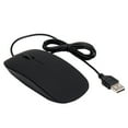 thumbnail image 3 of Transemion Mouse Wired Optical Computer Mouses Skin Touch Computers Fitting Laptop Gift Networking Keyboards Table Study Black 1Set, 3 of 6
