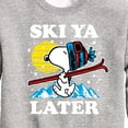 thumbnail image 3 of Peanuts - Snoopy Ski Ya Later - Toddler And Youth Crewneck Fleece Sweatshirt, 3 of 6