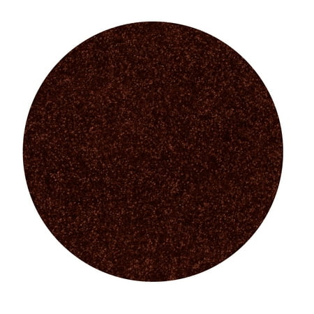 Home Queen Solid Color Chocolate 9' Round - Area Rug