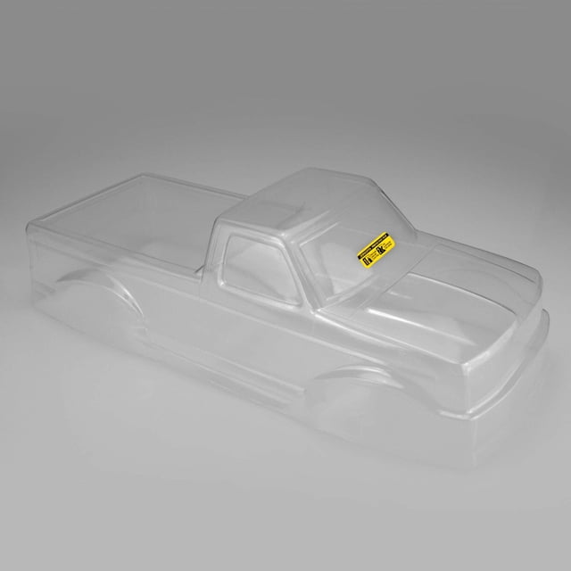 J Concepts 0303 1993 Ford F-250 Monster Truck Clear Body with Racerback & Visor