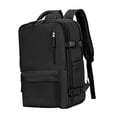 thumbnail image 2 of Mochila de doble hombro shamjiam Negro Gran capacidad para computadora portátil, 2 of 8