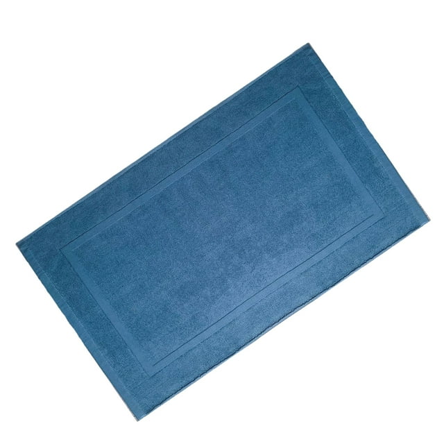 Yuarrent Alfombrilla De Baño De Algodón Jacquard Plana Y Denso Para Baño Es Y Cómoda De Color Blanco Juegos de accesorios de baño color mulán