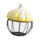 thumbnail image 4 of Soporte para huevos, cesta para huevos, suministros de cocina, cesta de almacenamiento de hierro tejido para jengibre y , soporte de cerámica, para Amarillo, 4 of 8