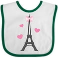 thumbnail image 3 of Inktastic Paris Lover Eiffel Tower Girls Baby Bib, 3 of 4